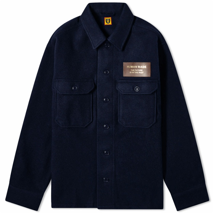 Photo: Human Made Men's Wool CPO Overshirt in Navy