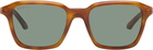 Gucci Orange Institutional Logo Sunglasses