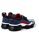 Givenchy - Jaw Neoprene, Suede, Leather and Mesh Sneakers - Men - Blue