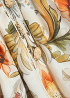 Borgo DE Nor Petra Floral-print Linen and Cotton-blend Midi Dress Cream