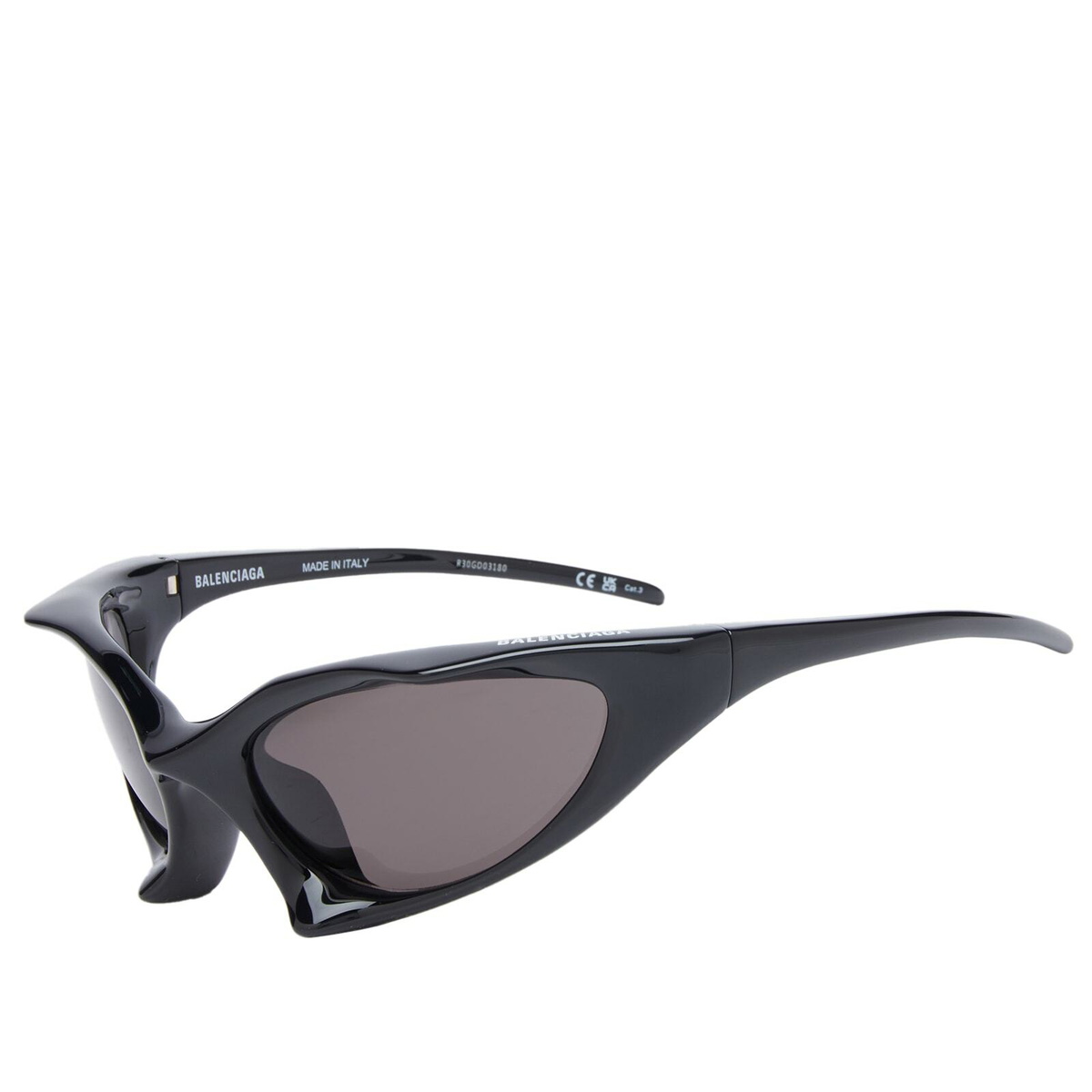 Balenciaga Men's Runner Cat Eye Glasses in Black Balenciaga