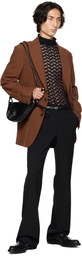 Dries Van Noten Brown Two-Button Blazer