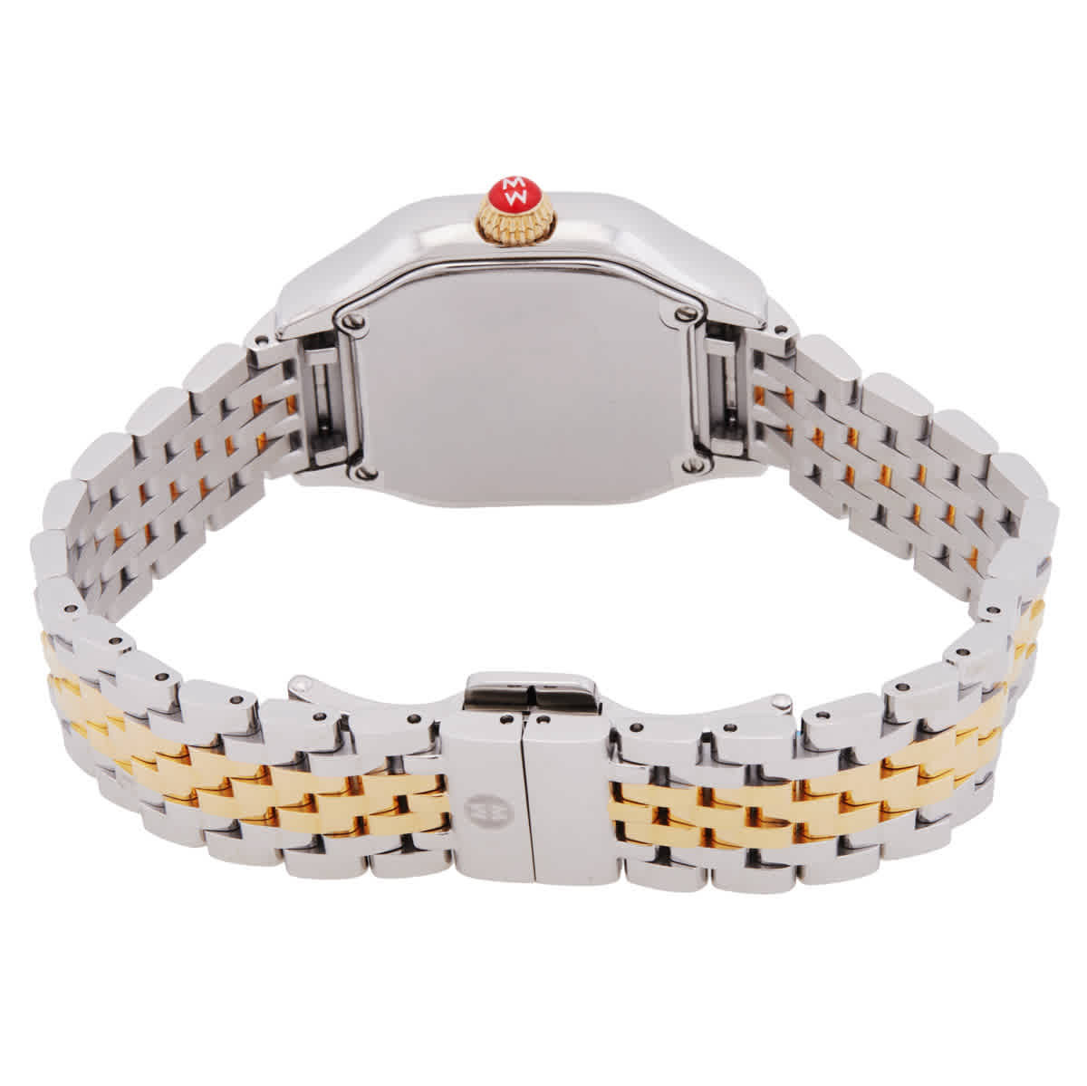 Michele Meggie Two-Tone 18K Gold-Plated Diamond Dial Watch Gift Set