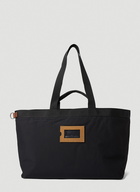 Acne Studios - Tonal Check Tote Bag in Black