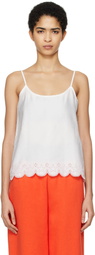 Sky High Farm Workwear White Cotton Tank Top