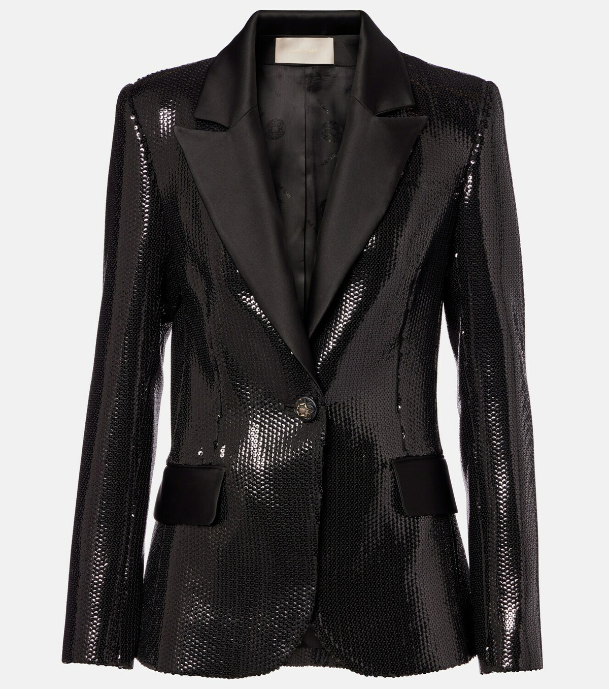 Elie Saab Sequined satin blazer