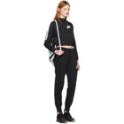 Nike Black Cropped Polyknit Track Jacket