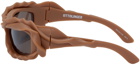 Ottolinger SSENSE Exclusive Brown Twisted Sunglasses
