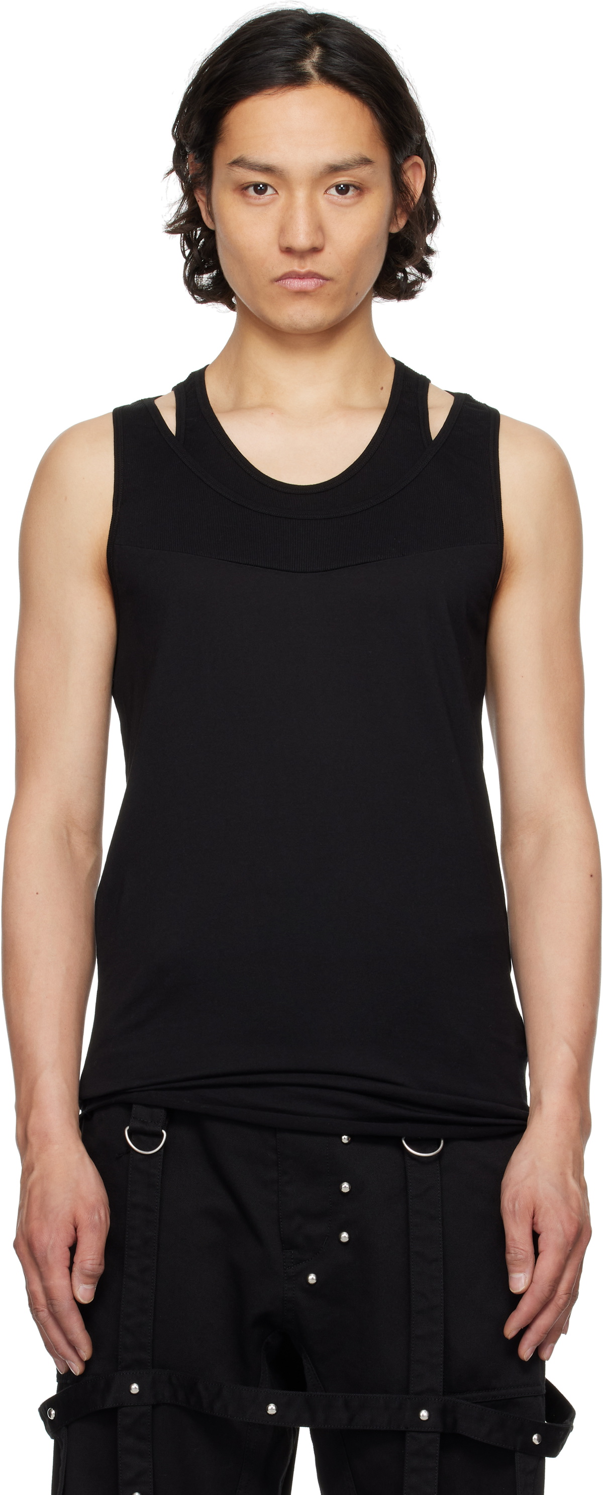 Julius Black Layered Tank Top