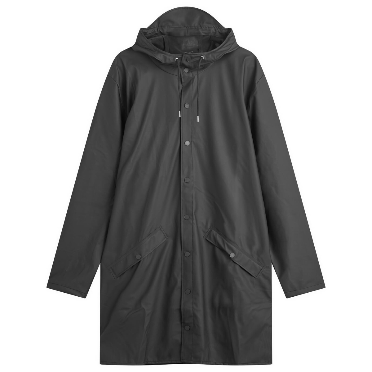 Rains Long Jacket in Black