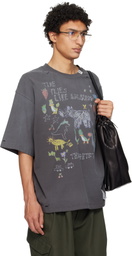 Maison MIHARA YASUHIRO Gray Kids Doodle Printed T-shirt
