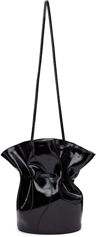 Photo: Little Liffner Black Patent Vase Bucket Bag