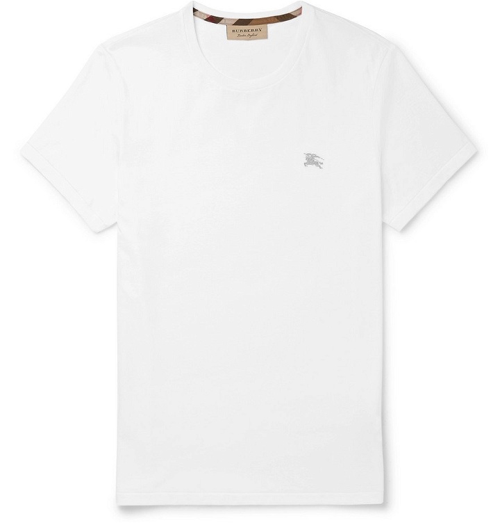 Photo: Burberry - Cotton-Jersey T-Shirt - Men - White