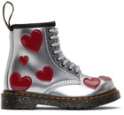 Dr. Martens Baby Silver 1460 Heart Little Kids Boots