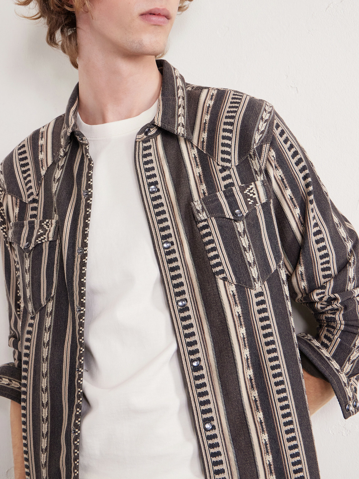 RRL - Cotton-Jacquard Overshirt - Brown