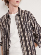RRL - Cotton-Jacquard Overshirt - Brown