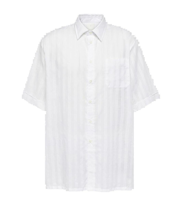 Photo: Givenchy Striped cotton voile bowling shirt