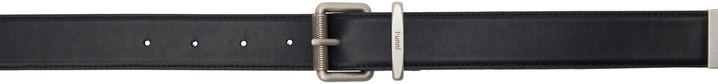 Photo: Juun.J Black Logo-Engraved Belt