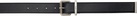 Juun.J Black Logo-Engraved Belt