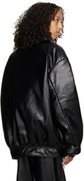 Sia Arnika Black Zip Faux-Leather Jacket