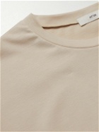 ATON - Nuback Oversized Cotton-Jersey T-Shirt - Neutrals