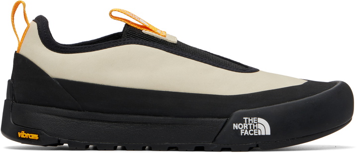 Photo: The North Face Off-White & Black Clyffe Slip-On Sneakers