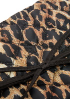Damson Madder Leopard-print Quilted Shell Laptop Case - One Size