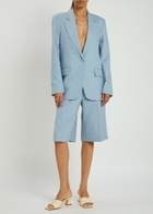 Remain BY Birger Christensen Woven Blazer Light Blue