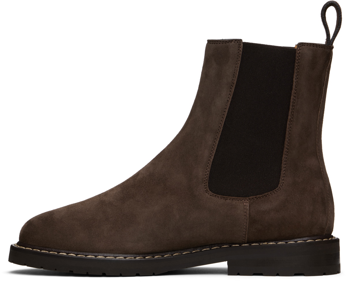 Legres Brown Suede Chelsea Boots