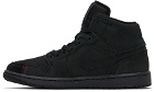 Nike Jordan Black Air Jordan 1 Mid SE Craft Sneakers