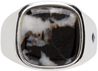 Hatton Labs SSENSE Exclusive Silver Jasper Signet Ring