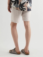 NN07 - Keith Straight-Leg Linen Drawstring Shorts - Neutrals