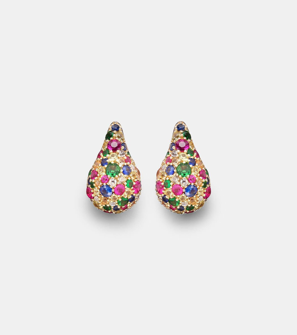 Roxanne First Happy Tears 14kt gold stud earrings with sapphires