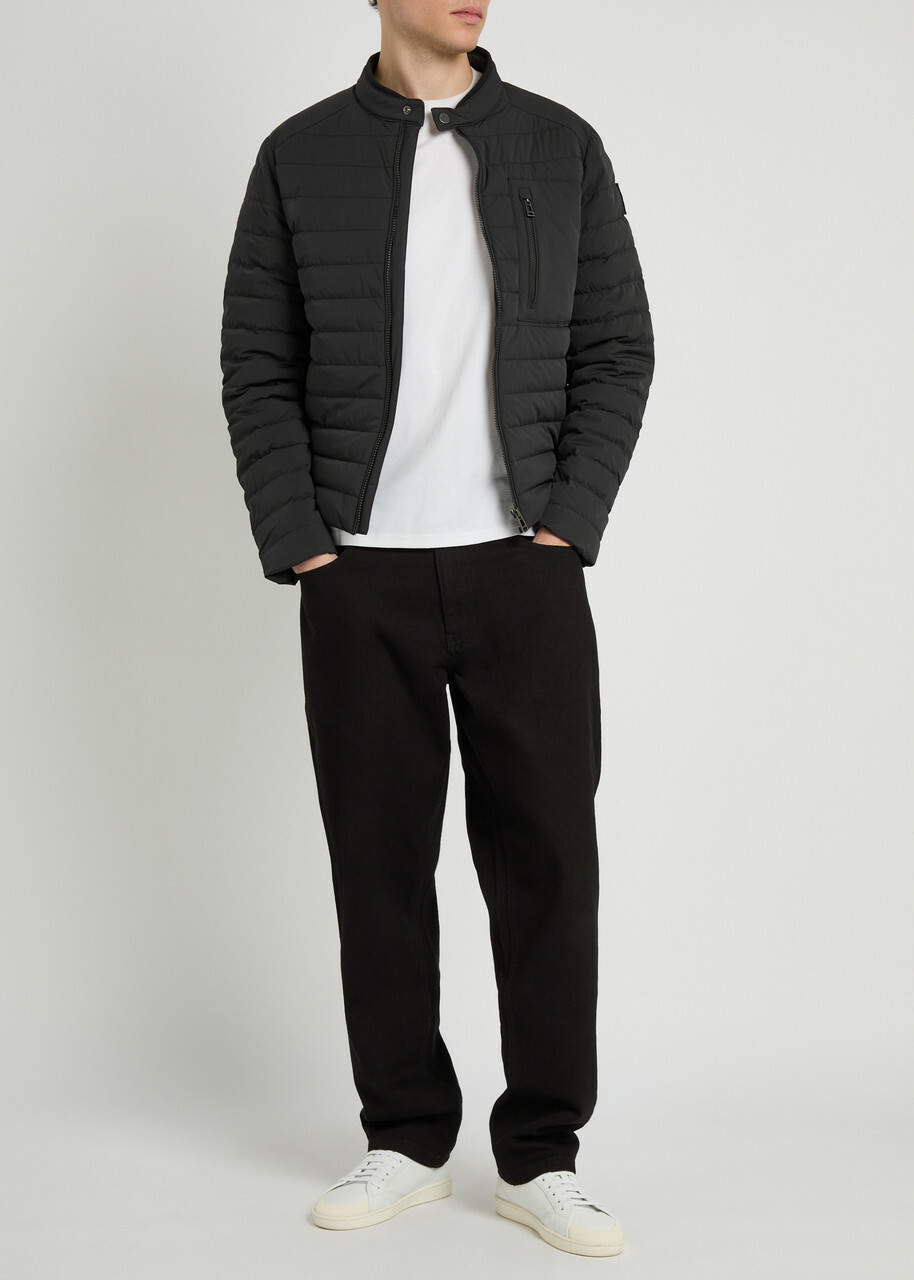 Belstaff Chassis Padded Stretch-shell Jacket Black