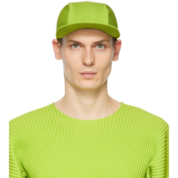 Photo: Homme Plisse Issey Miyake Green Pleated Cap