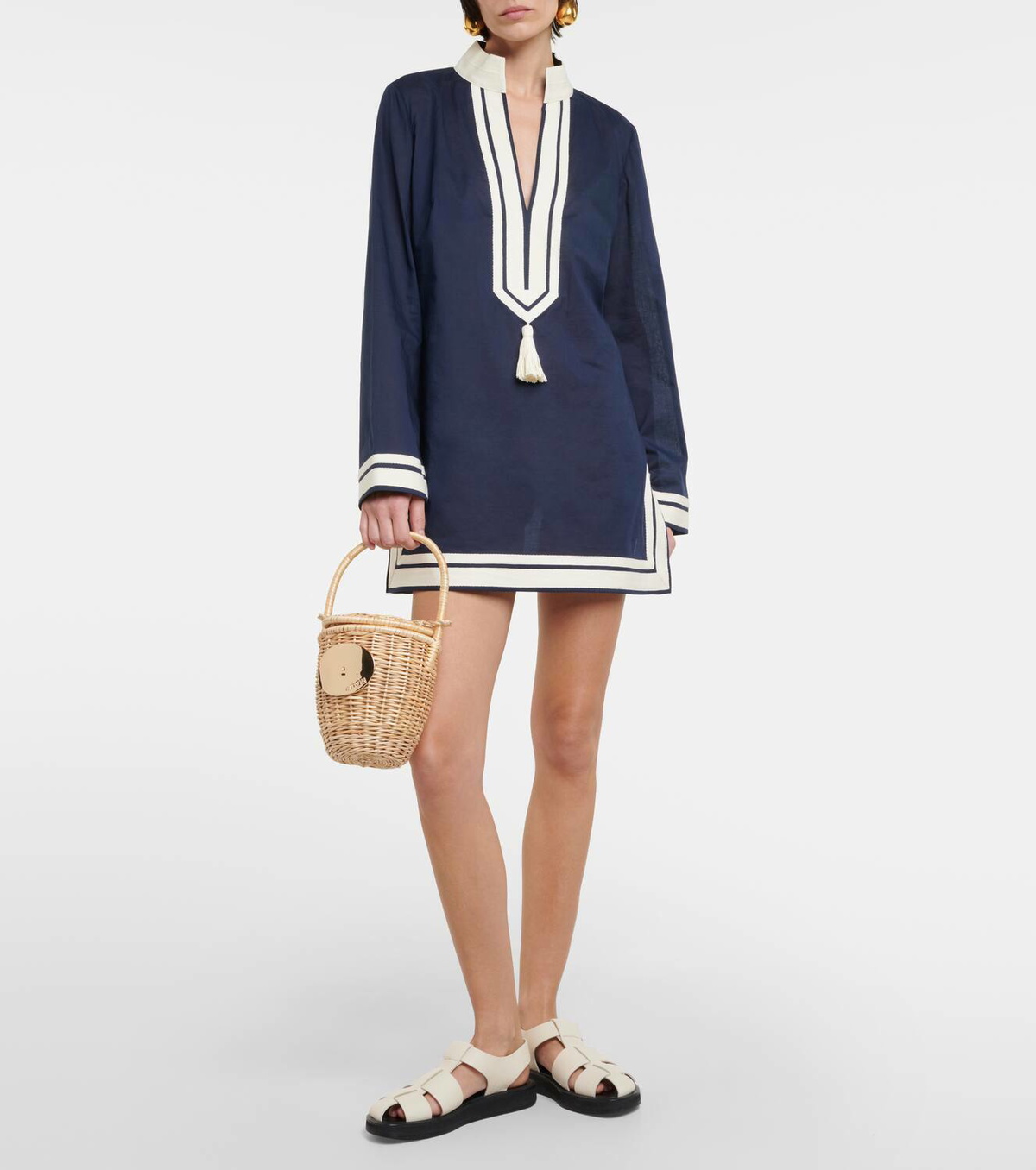 【Tory Burch】 Tasseledコットン tunic Tory Burch Tasseled cotton tunic Tory Burch