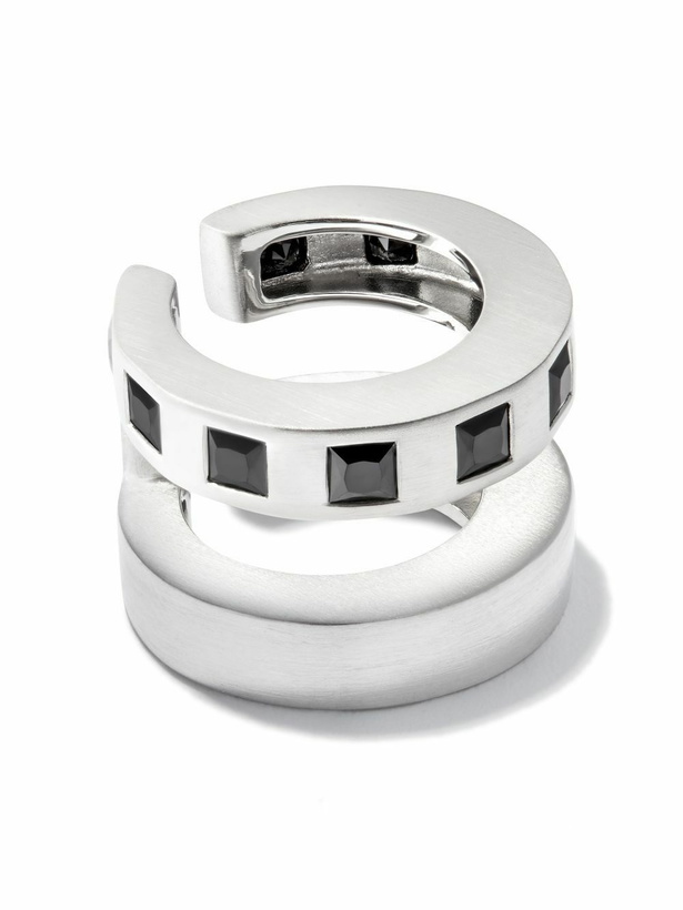 Photo: Tom Wood Arch Zirconia Double Cuff Earrings