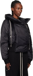 Rick Owens DRKSHDW Black Concordians Cropped Alice Bomber Jacket