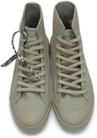 Off-White Khaki Mid-Top Vulcanized Sneakers
