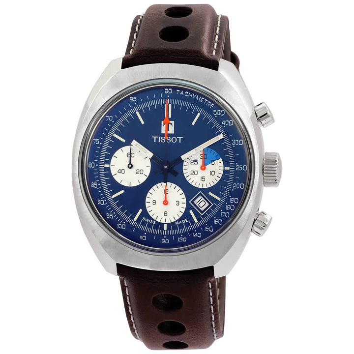 Photo: Tissot Heritage Chronograph Automatic Blue Dial Unisex Watch T124.427.16.041.00