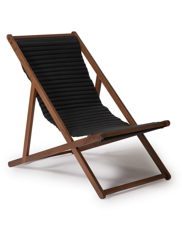 Photo: SSAM - Wood and Leather Deck Chair