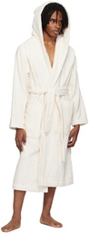 Tekla Off-White Hooded Bathrobe