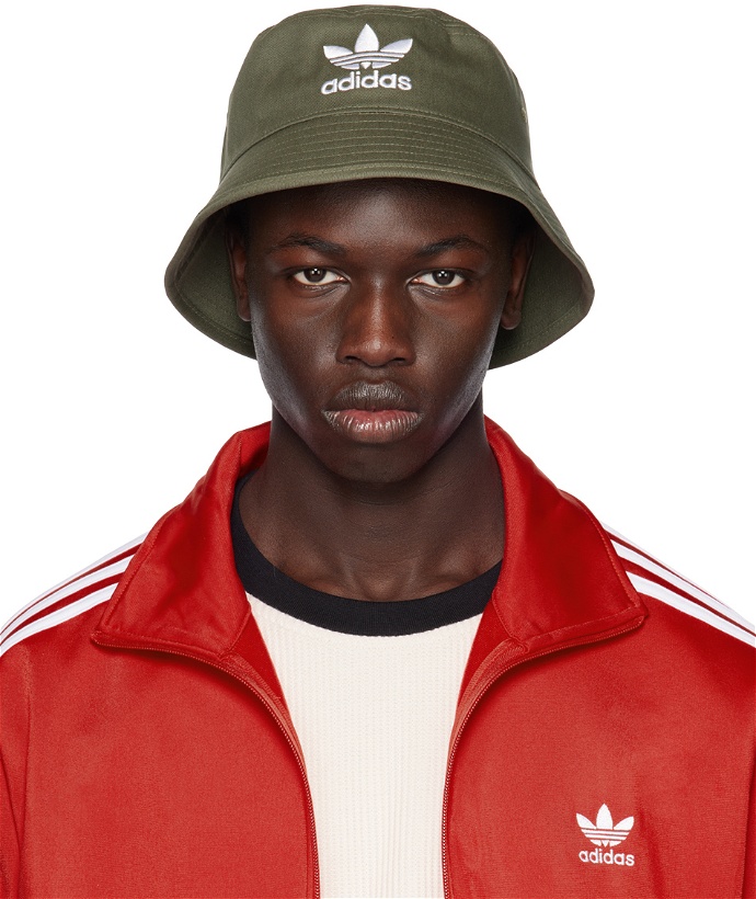Photo: adidas Originals Khaki Trefoil Bucket Hat