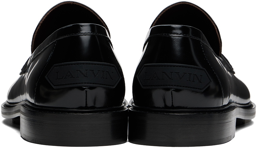 LANVIN Size 8 Black Patent Leather Slip On Loafers Lanvin Patent-Leather Loafers - Black | Editorialist main image 3