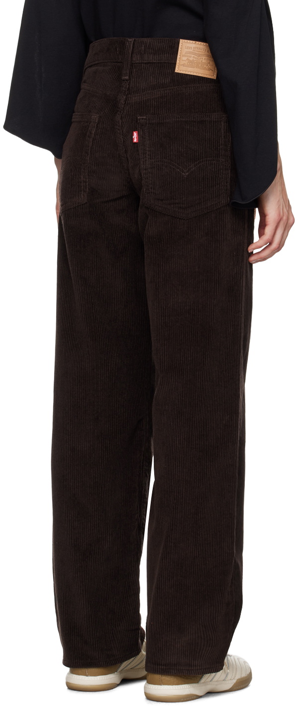 Anna Sui Brown Embroidered Patched Trousers