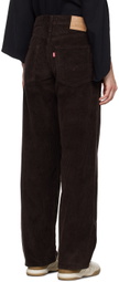 Anna Sui Brown Embroidered Patched Trousers