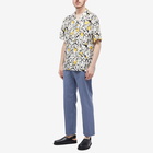 Lanvin Men's Printed Bowling Shirt in Black