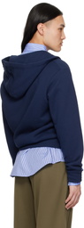 Commission Navy Twisted Zip-Up Hoodie