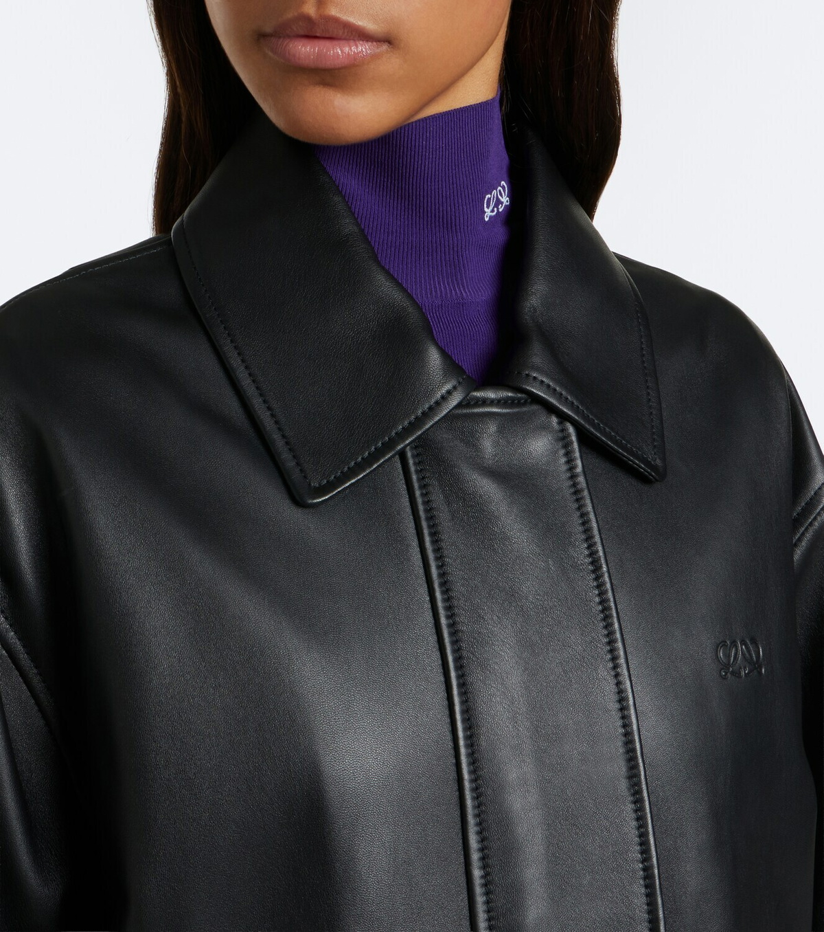 Loewe Oversized leather jacket