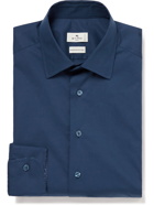 Etro - Cotton-Blend Poplin Shirt - Blue